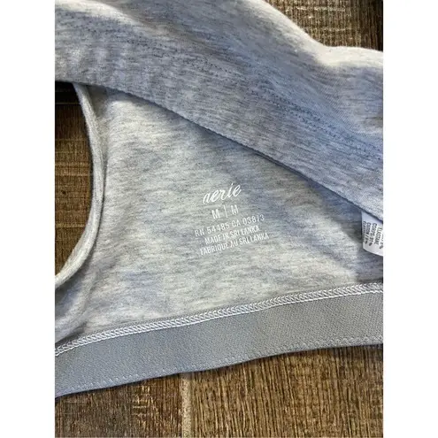 Aerie Nwt  𝅺Heather Grey Sports Bra. Athleisure. Medium.