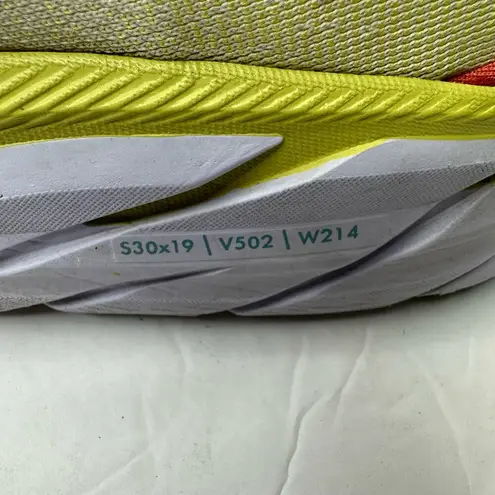 Hoka Womens size 9.5 B Clifton 8 Yellow Running Sneakers 1119394