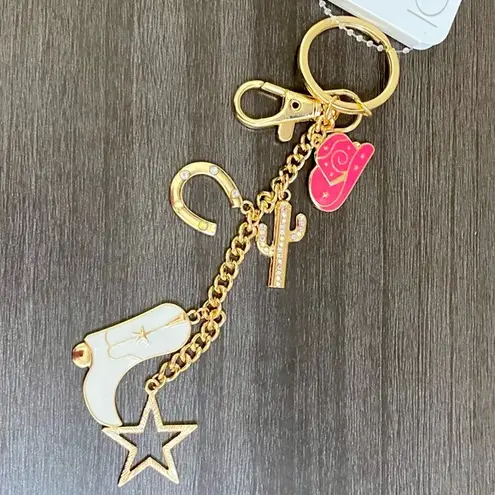 Icing Boot Cactus Star Keychain Bag Charm NWT - Image 1