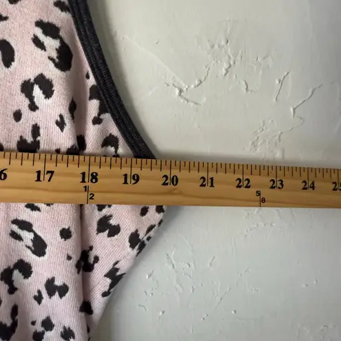 Live Love Lounge Karen Neuburger Size Large Pink Gray Leopard Soft Sleep Tank