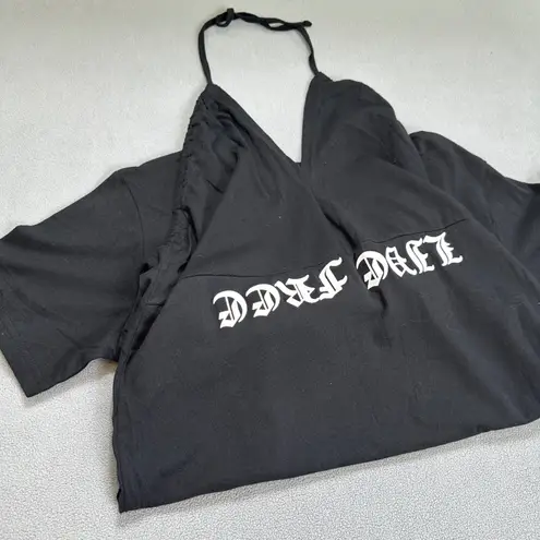 NWT Carbon Shirt S Womens Black Live Free With Back Bottom Shaping Straps Tee