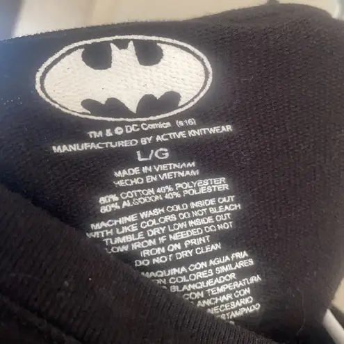DC Comics Women’s Batman sweater black rhinestone graphic size large