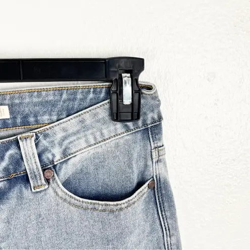 Soft Surroundings Lightwash High Rise Beaded Embellishment Leg Jeans, Size 8