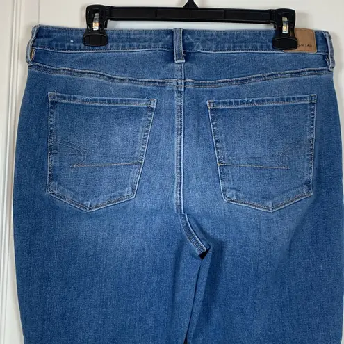 American Eagle  Outfitters Denim Blue Jeans Size 14 Short EUC #VEG-0177