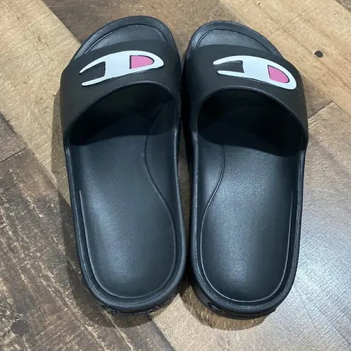 Champion  black NEW sandal slides the takeover NWOT size 6‎