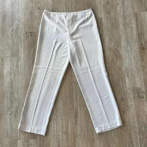 Joan Vass Womens White Dress Pants - 12