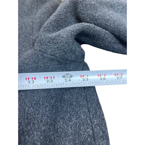 New York And Company VTG NY & Co Wool Blend Coat Women’s 16 Black Button Front USA Made