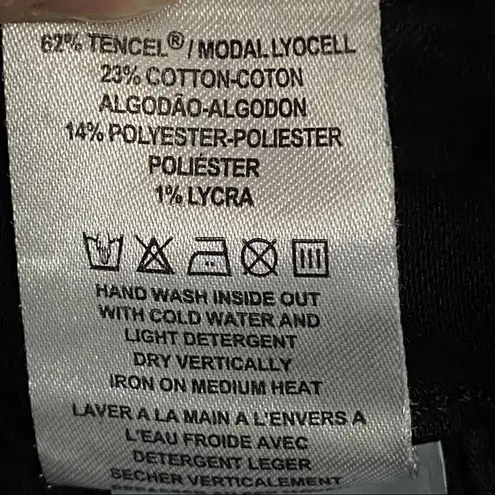 DL1961 Emma Power Coated Legging Rio Raw Hem Size 24 Party Dark Academia Goth