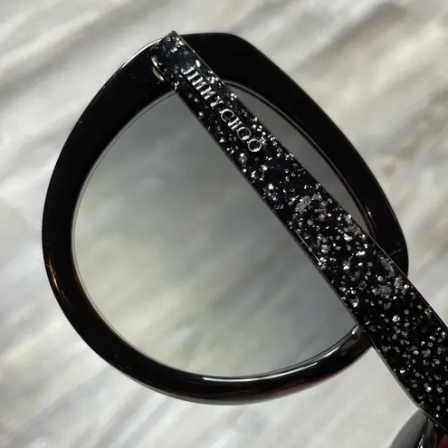 Jimmy Choo Women's Black MACE/S NS8/IC Plastic Frame Sunglasses sz 53-21-145