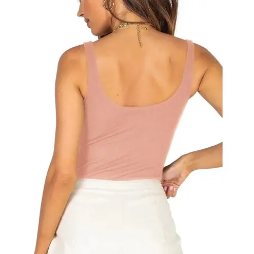 NWT! ReoRia blush pink sleeveless body suit Large