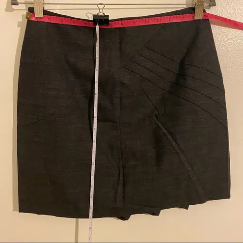 PHILOSOPHY DI ALBERTA FERRETTI Pleated Mini Skirt, Gray, NEW Size M | US8, IT44