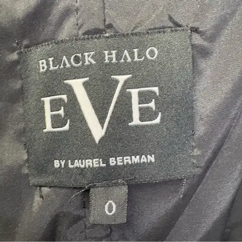 Black Halo Women's Eve La Reina Gown Black Formal Elegant Black Tie Chic Size 0