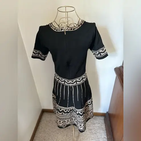Jealous Tomato black and tan short sleeve dress size S