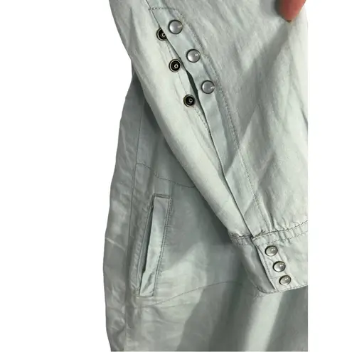 One Teaspoon  Le Hustle Long Coat Duster Sage Green She Wolf NWT XS Lightweight thumbnail 13