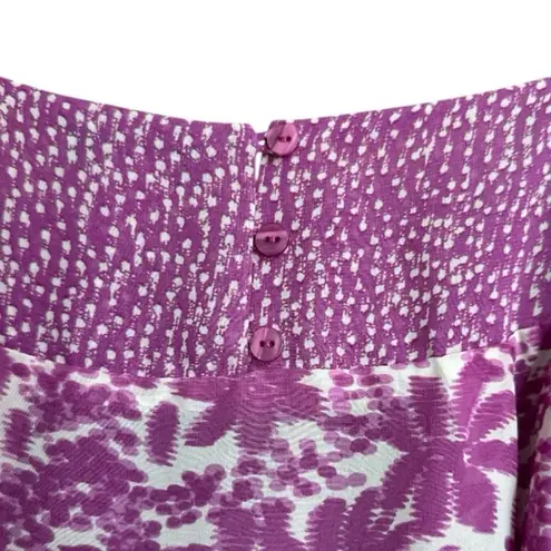 Fred David Women’s Purple Floral Blouse, M