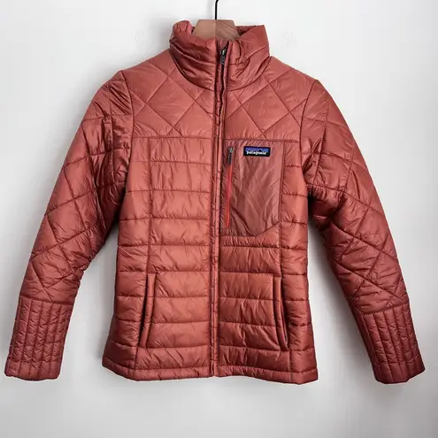 Patagonia  Women's Size XS Nano Puff Jacket Burl Red Rose Gold lightweight thumbnail 2