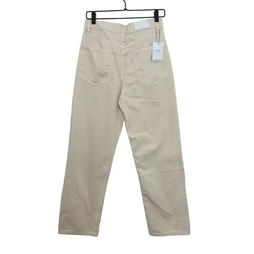 We Wore What High Rise Dad Jean In Cream Unbleached NWT size 27