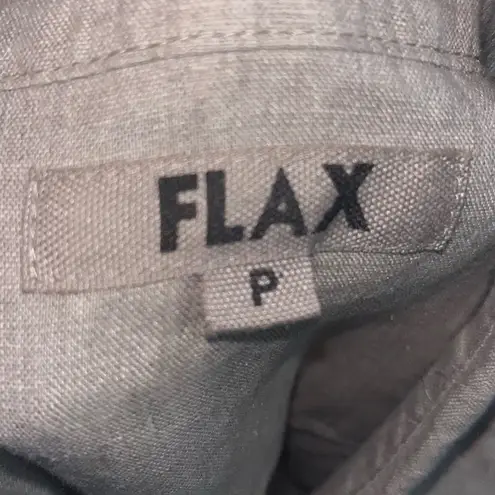 Flax  Sleeveless Button-Up Linen Tunic Top - Image 2