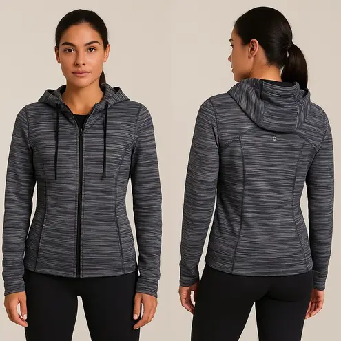 Lululemon  Womens Heathered Black White Hoodie Define Full Zip Hoodie Jacket 12 thumbnail 2