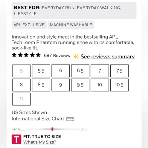 APL Techloom Phantom Sneakers Women 7 NIB