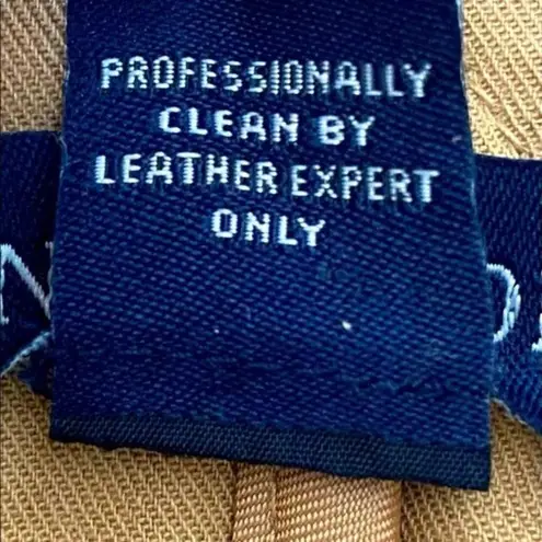 Ann Taylor Suede 100% Leather Body Lining 100% Cotton Dressy Tan Vest Size L