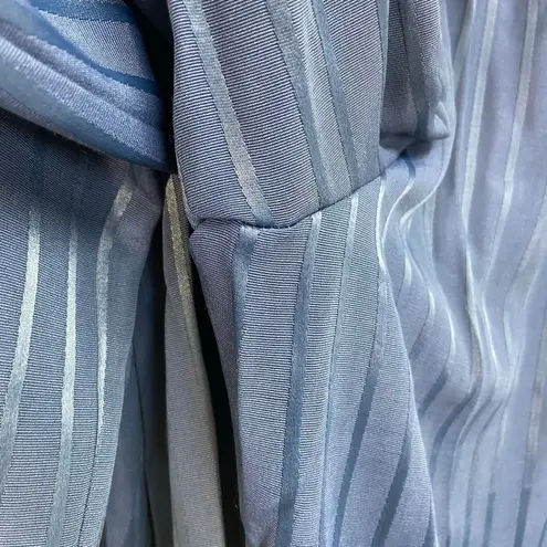 Vintage Whirlaway Frocks women's navy blue striped double breasted pantsuit 16P