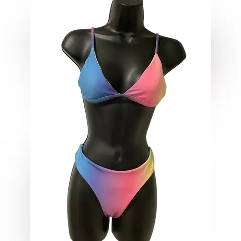 SheIn  Multicolor Gradient Bikini BRAND NEW Size M