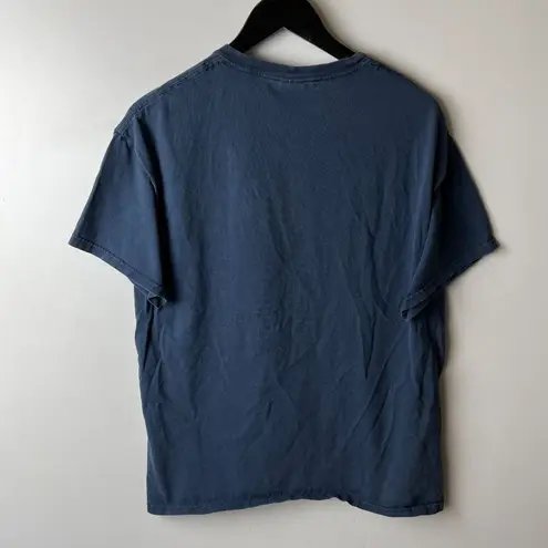 Vintage Y2K My Indian Name Beer Tee T Shirt Blue Large L Statement Humor Graphic