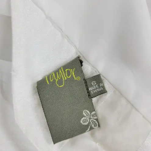 Taylor Darling Dress Womens 6 White Windowpane A