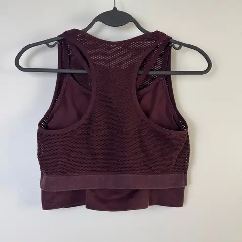 JoyLab NWT Mesh Sports Bra Medium Port Royale Double Layer Activewear Workout