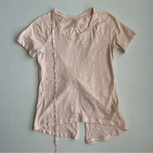 CALIA by Carrie Underwood Women’s Pink Short Sleeve Twist Keyhole Back Top XS