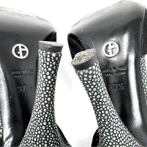 Giorgio Armani couture d’Orsay heels, made in Italy, size 37.5