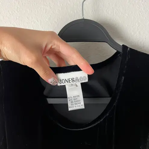 vintage 90s black velvet minimalist relaxed babydoll sleeveless maxi dress