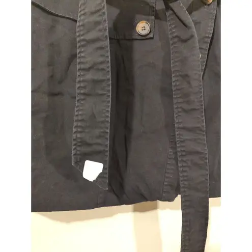 RTR Toccin x RTR Sz 12 Black Trench Blazer Asymmetric Wrap Mini Dress