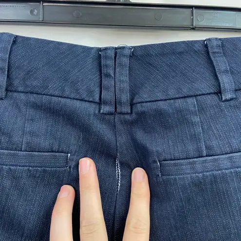 7th Avenue NY&CO Design Studio women's dark blue wide leg stretch cotton jeans Size 6