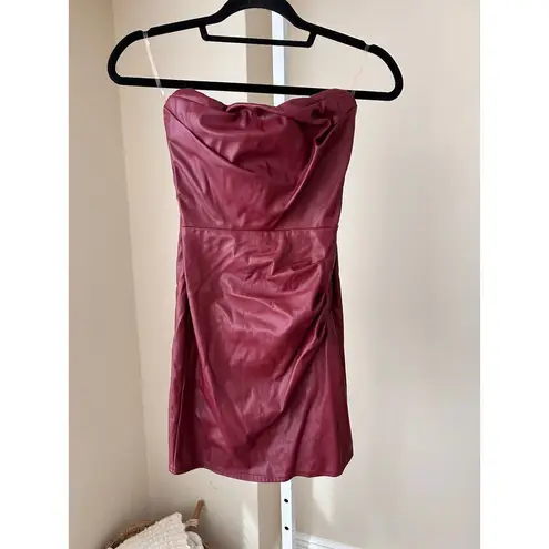 Nookie Revolve Leona Faux Leather Mini Dress size XS