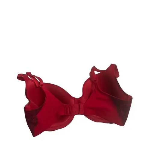 AMBRIELLE, Red Bra, Black printed lace. 2 prong 3 row clasp closure, 36D, underwire Size undefined
