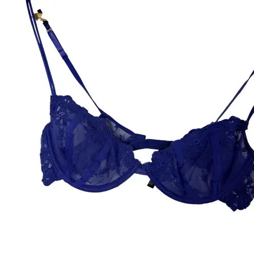 Urban Outfitters  Out From Under Lace Underwire Bralette in Indigo Size 32C