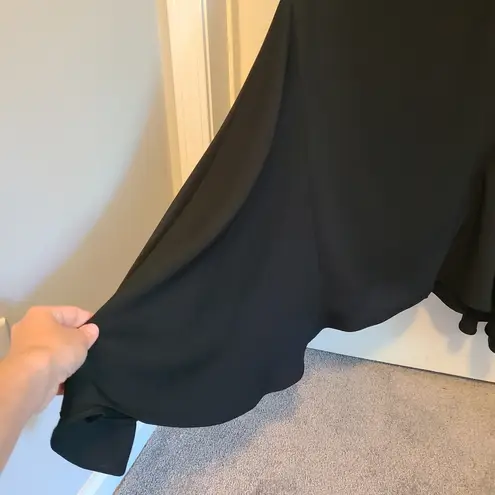 Topshop  Asymmetrical Dress Size 2 Flutter Back Zipper Sleeveless