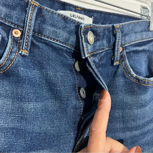 GRLFRND New Yasmin Jeans In Joan Jett Wash Button Fly Size 25