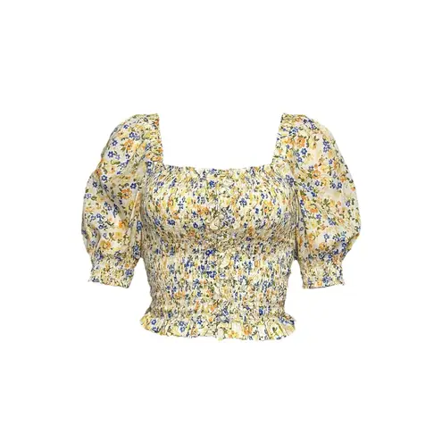 Sézane Mirtha Top, Spring Garden, FR34/US2