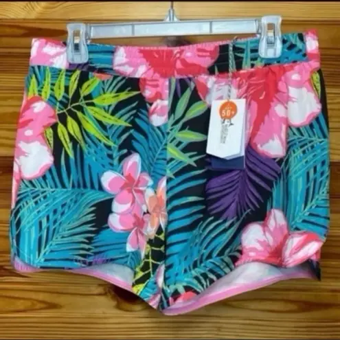 Bass Pro Shops Bass pro shop tropical floral athletic shorts / swim trunks upf 50 medium NEW