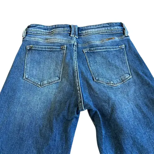 Kancan Skinny Leg Jeans Dark Wash Denim Classic Comfy Stretch Size 28 Women's Blue