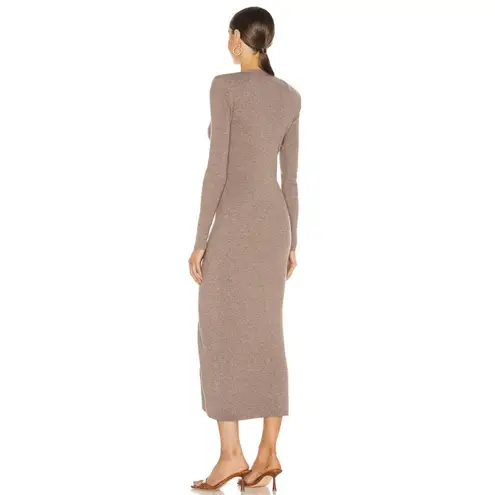 Torn By Ronny Kobo Vianne Long Sleeve Rib Knit Midi Dress
