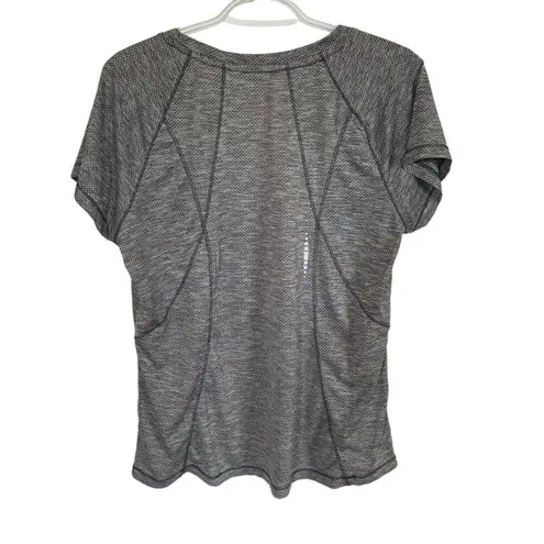 Avia women's XL gray heather stretchy pullover short sleeve crew neck t-shirt