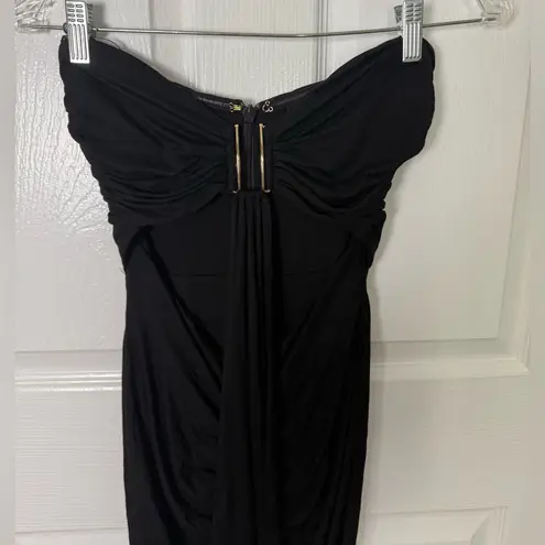 JLUXLABEL Black Atlantis Drape Maxi Dress S