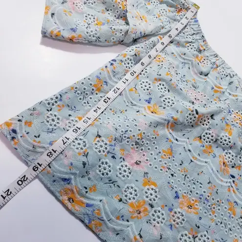 LAIA Eyelet Ditsy Floral Blouse Size M