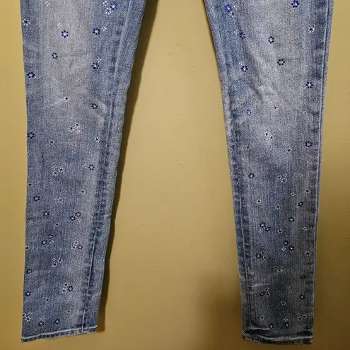 Juicy Couture  Rhinestone Skinny Jeans Size 25