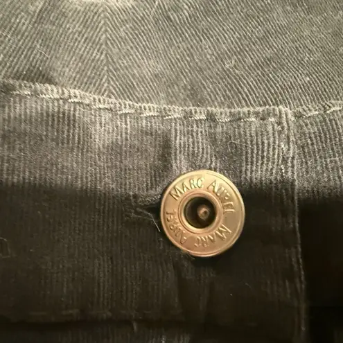 Marc Aurel Dark Grey Straight Leg Velvet Jeans Gray Size 10