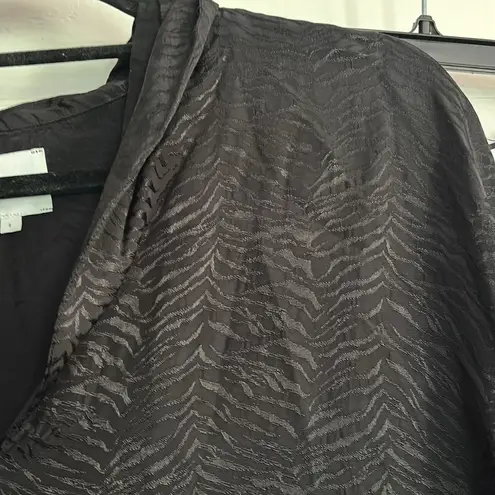 Sundays Black Textured Zebra Print Ensemble Set